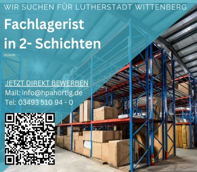 Fachlageristen (m/w/d) im 2- Schichtsystem gesucht 