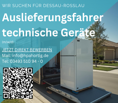 Auslieferungsfahrer (m/w/d) für technische Geräte - Dessau-Roßlau