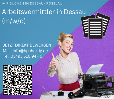 Arbeitsvermittler (m/w/d) in Dessau gesucht 