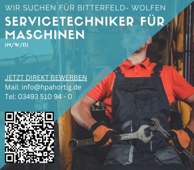 Servicetechniker (m/w/d) für Maschinen gesucht - ab 19 € - Bitterfeld-Wolfen