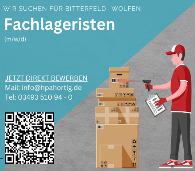 Fachlageristen (m/w/d) für Bitterfeld- Wolfen gesucht 