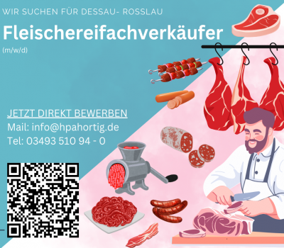 Fleischereifachverkäufer (m/w/d) für Dessau gesucht 
