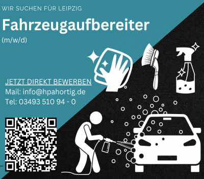 Fahrzeugaufbereiter (m/w/d) für Leipzig gesucht- Tagschicht- 