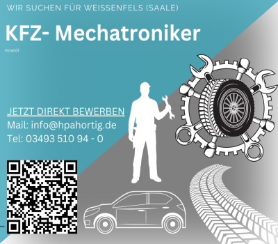 KFZ- Mechatroniker (m/w/d) für Weißenfels (Saale) gesucht 