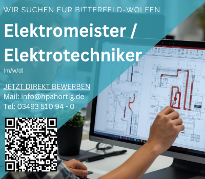 Elektromeister / -techniker (m/w/d) Kalkulation / Planung - Bitterfeld-Wolfen