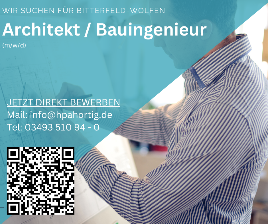 Architekt (m/w/d) für Bitterfeld-Wolfen gesucht - Immobilien