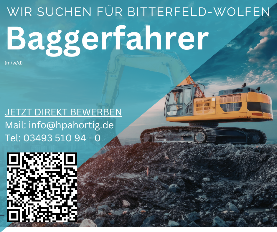 Baggerfahrer / Baumaschinenführer (m/w/d) im Tief- und Straßenbau gesucht