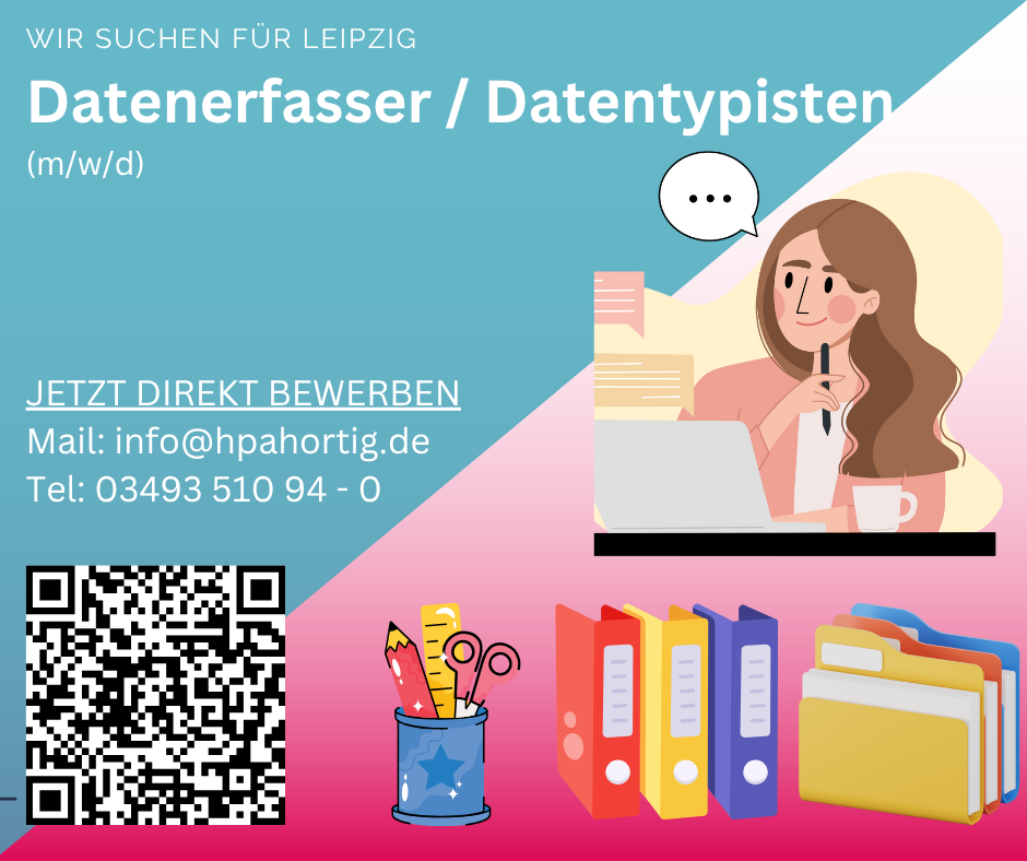 Datenerfasser / Datentypisten (m/w/d) in Leipzig gesucht