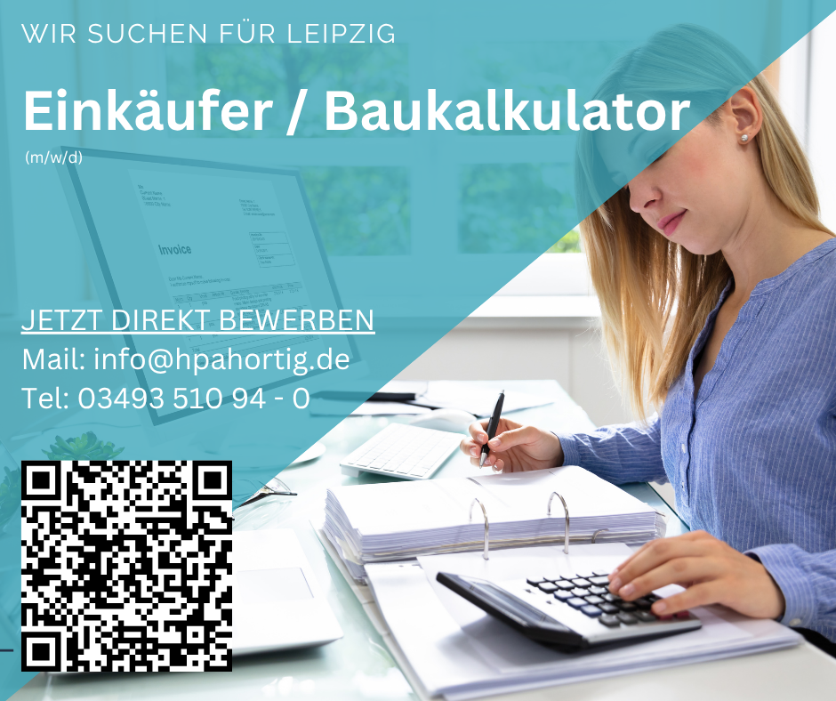 kaufm. Mitarbeiter (m/w/d) im Bereich Einkauf / Kalkulation - Leipzig - ab 3.500 €
