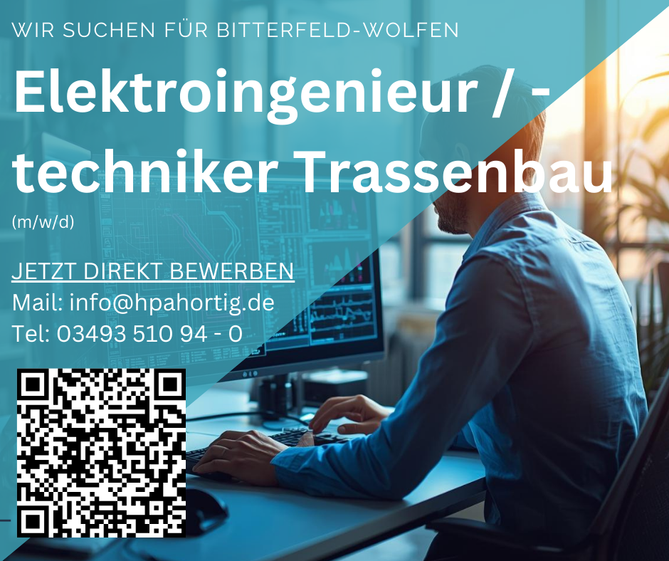 Elektroingenieur / -techniker (m/w/d) für Kabeltrassen - Bitterfeld-Wolfen