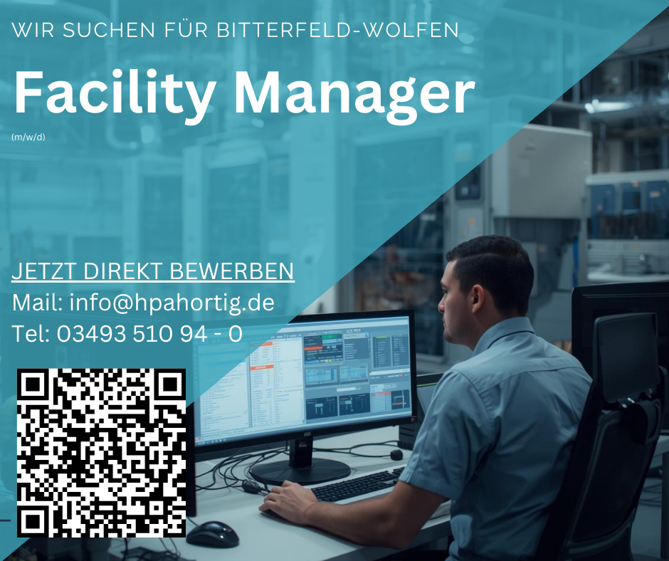 Facility Manager / Teamleiter (m/w/d) für Industrieunternehmen gesucht - Bitterfeld-Wolfen