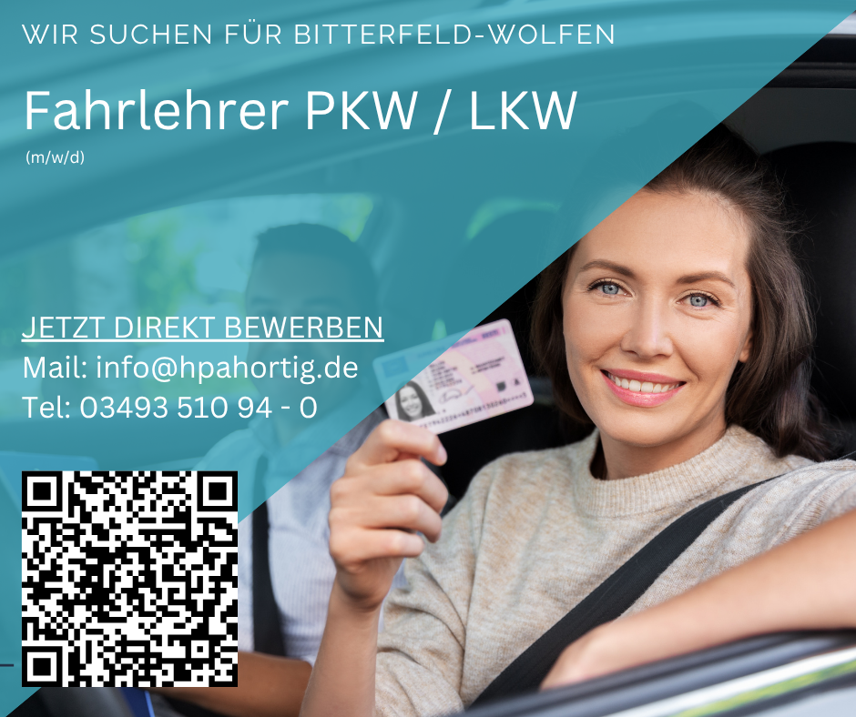 Fahrlehrer (m/w/d) PKW / LKW gesucht - Bitterfeld-Wolfen