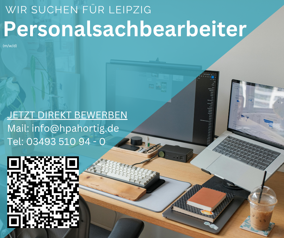 Personalsachbearbeiter (m/w/d) für Leipzig gesucht in Vollzeit 