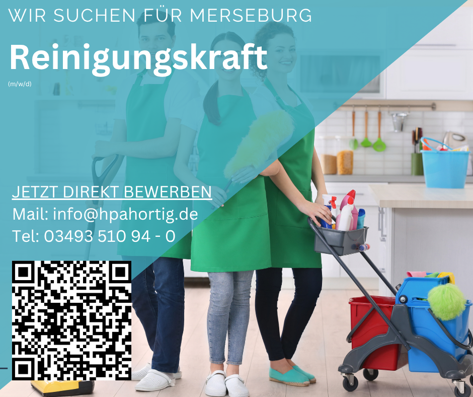 Reinigungskraft (m/w/d) für Merseburg gesucht 