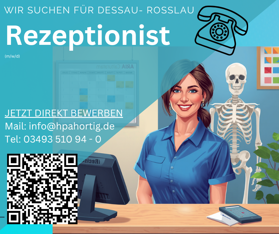 Rezeptionist (m/w/d) für Praxis in Dessau gesucht 
