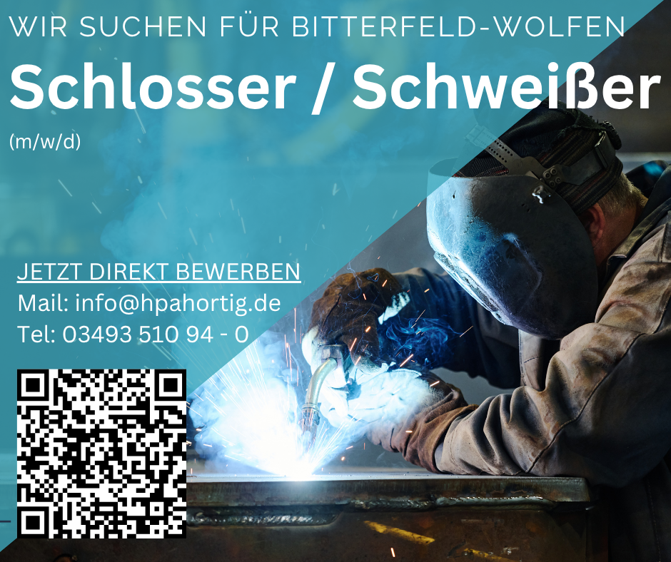Schlosser / Schweißer (m/w/d) für Bitterfeld gesucht ab 18 €