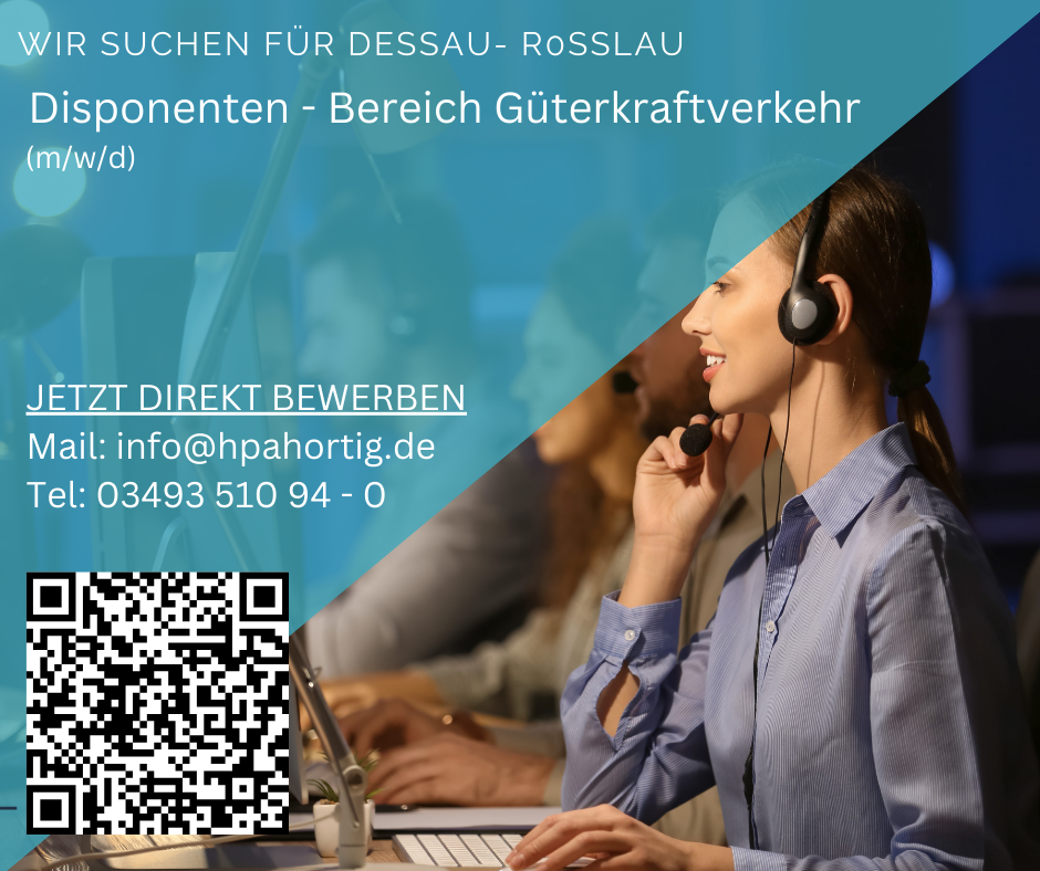 Disponenten (m/w/d) für Güterkraftverkehr gesucht in Dessau - Roßlau